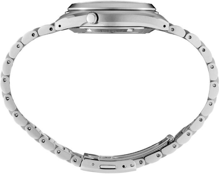 Seiko 5 Sports SNXS Automatic Gold Dial Silver Steel Strap Watch for Men - SRPL59K1 - Image 6